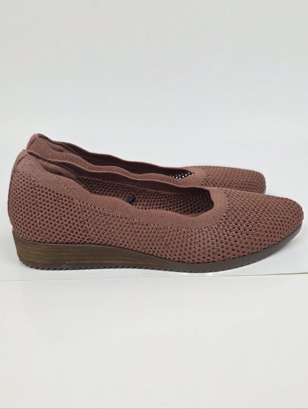 Skechers Cleo Sawdust Always Yours Wedge Slip On - 7 - Picture 7 of 12
